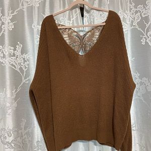 2X No brand Brown Sweater